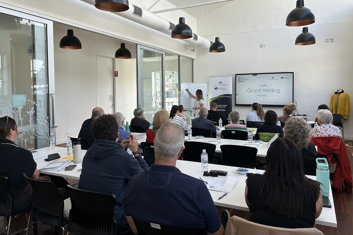 Grant Writing Masterclass participants at Lobethal session